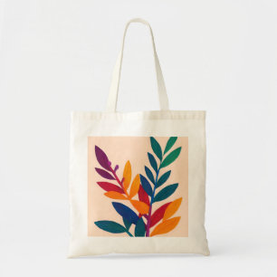 Colourful Leaves painting minimalist Tote Bag