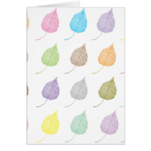 Colourful leaves pattern