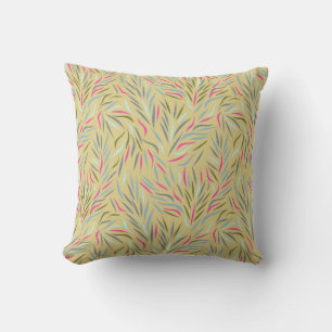 Colourful Leaves Pattern Cushion