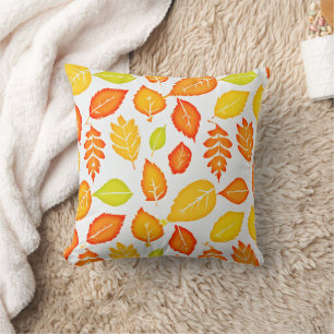 Colourful Leaves Pattern Cushion