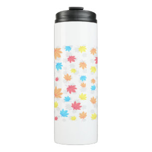 Colourful Leaves Thermal Tumbler