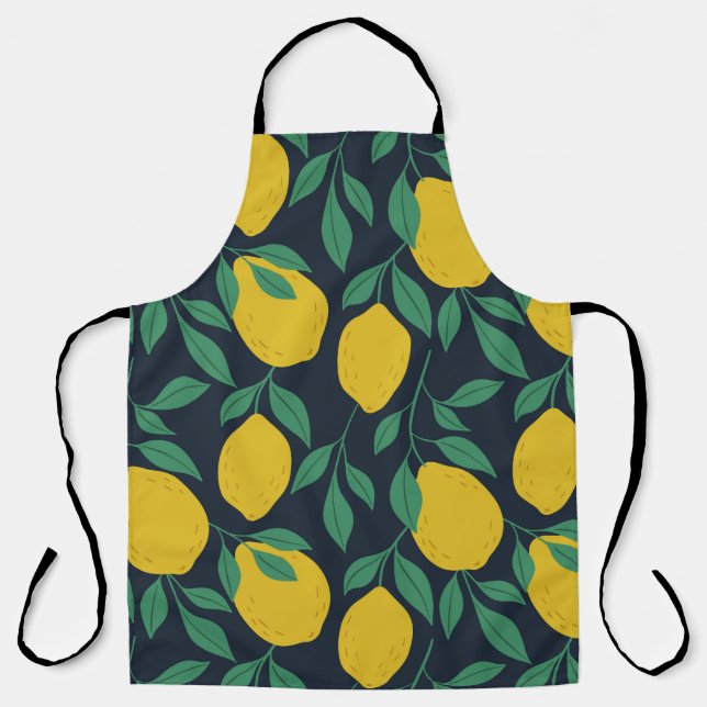 Colourful Lemons: Hand Drawn Vibrance. Apron (Front)