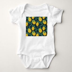 Colourful Lemons: Hand Drawn Vibrance. Baby Bodysuit