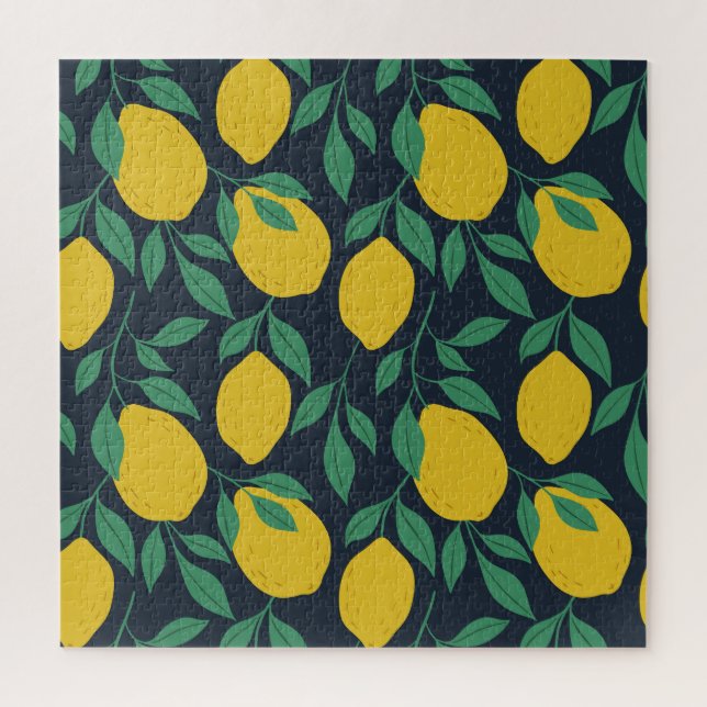 Colourful Lemons: Hand Drawn Vibrance. Jigsaw Puzzle (Vertical)
