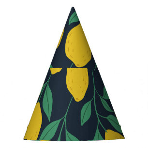 Colourful Lemons: Hand Drawn Vibrance. Party Hat