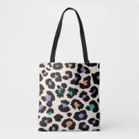 Colourful leopard animal design and backgroundprin