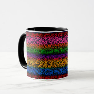 Colourful Leopard Animal Print Design Mug