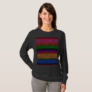 Colourful Leopard Animal Print Design  T-Shirt