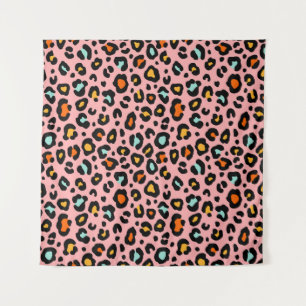 Colourful Leopard: Fashion Vintage Pattern Tapestry