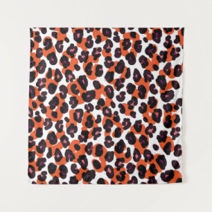 Colourful Leopard Pattern: Seamless Design. Tapestry
