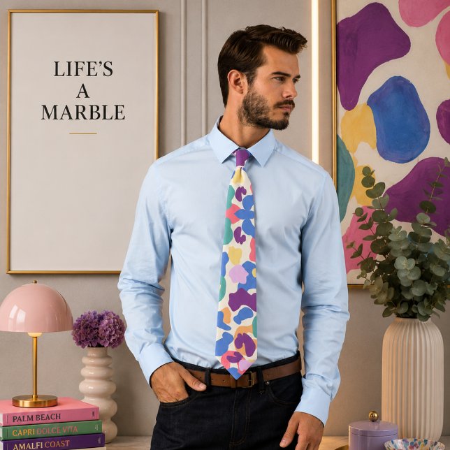 Colourful Leopard Pattern Tie (Creator Uploaded)