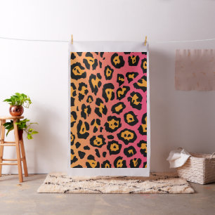 Colourful Leopard Print Fabric