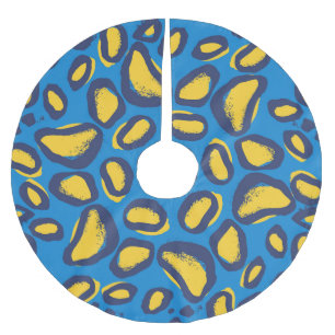 Colourful leopard print, seamless texture. brushed polyester tree skirt