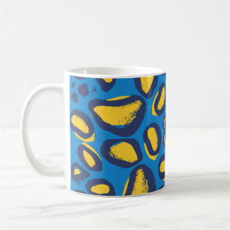 Colourful leopard print, seamless texture. coffee mug