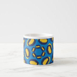 Colourful leopard print, seamless texture. espresso cup