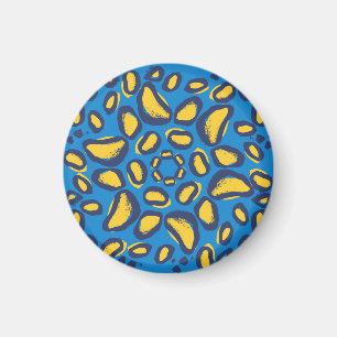 Colourful leopard print, seamless texture. magnet