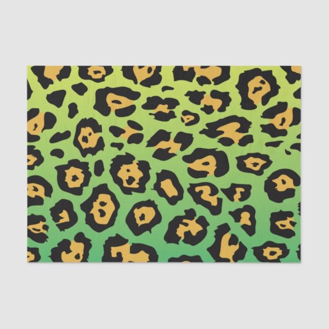 Colourful Leopard Print Tissue Paper (Front)