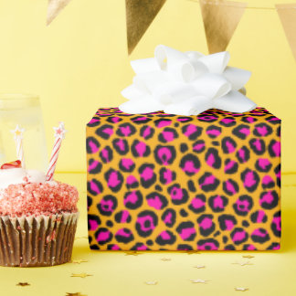 Colourful Leopard Print  Wrapping Paper