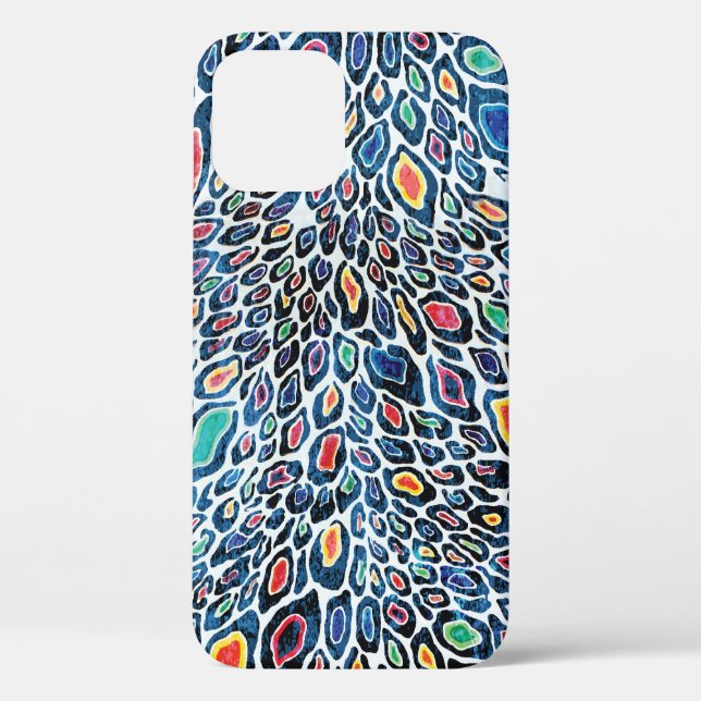 Colourful Leopard: Vibrant Texture Print Case-Mate iPhone Case (Back)