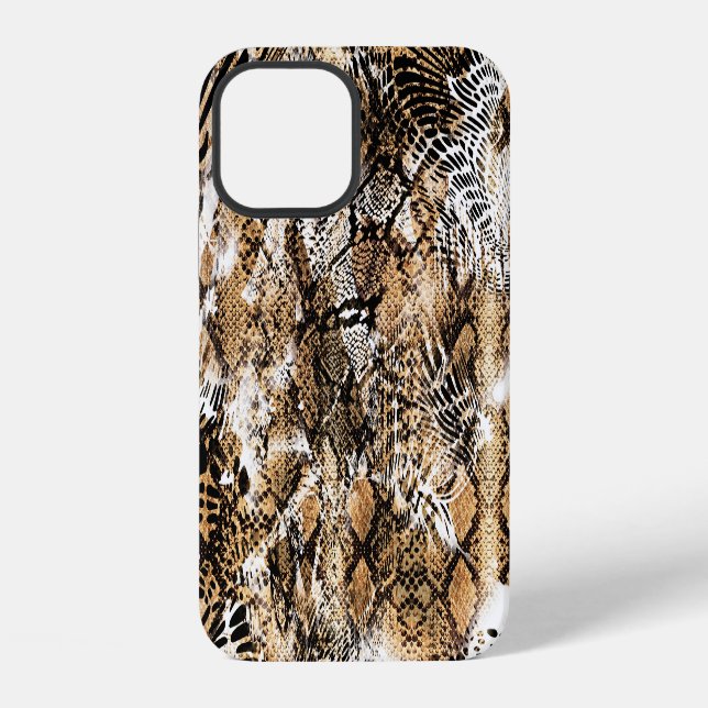 Colourful Leopard Zebra Camouflage Pattern iPhone Case (Back)