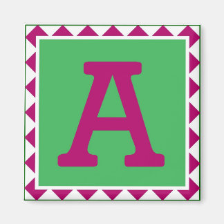 Colourful Letter 'A' - Magnet