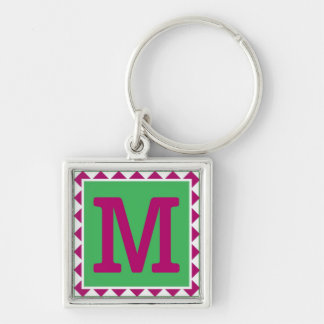 Colourful Letter 'M' - Keychain