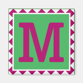 Colourful Letter 'M' - Magnet