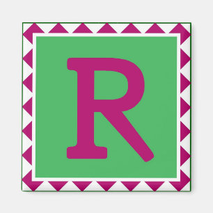 Colourful Letter 'R' - Magnet