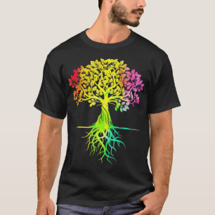Colourful Life Is Really Good Vintage Unique Tree  T-Shirt