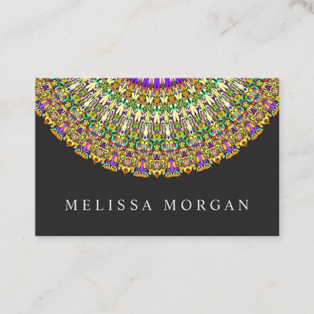 Colourful Life Mandala Business Card (Front)