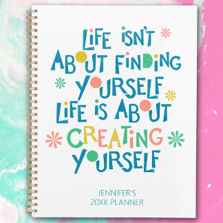 Colourful Life Quote Yearly Planner