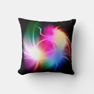 Colourful Light abstract art Cushion