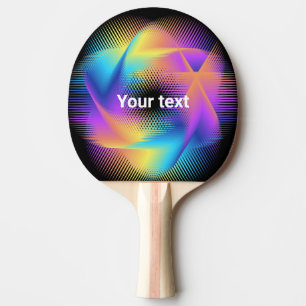 Colourful light images design - ping pong paddle