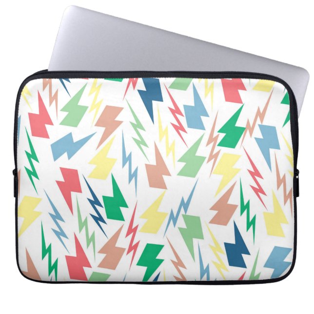 Colourful Lightning Y2K Indie Modern Laptop Sleeve (Front)