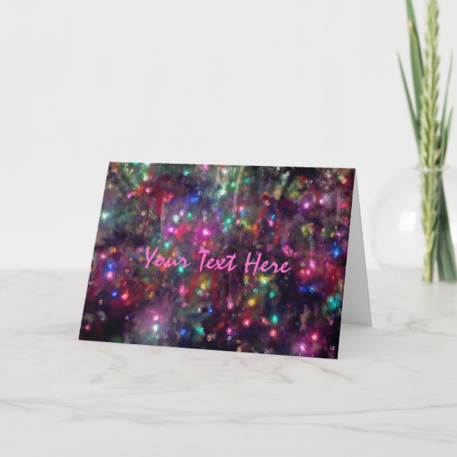 Colourful Lights Impression Card (Front)