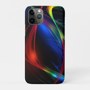 Colourful Lights on Black iPhone Case