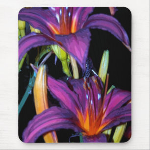 Colourful Lillies Mouse Pad