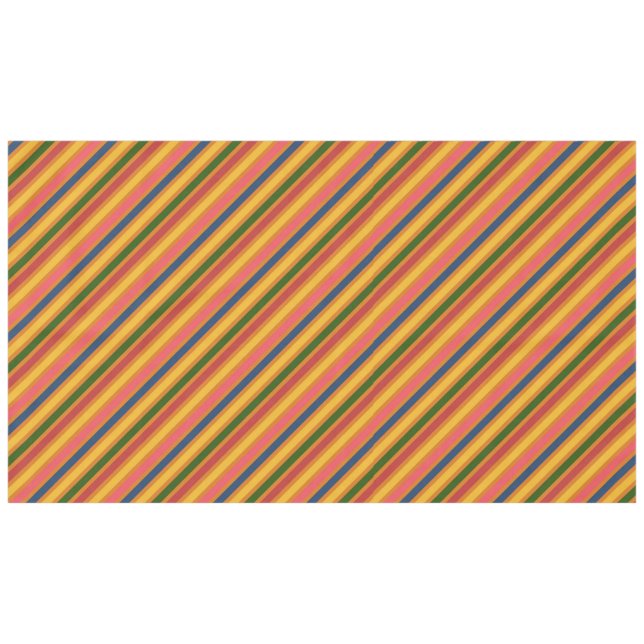 Colourful Line Pattern Tablecloth (Front (Horizontal))