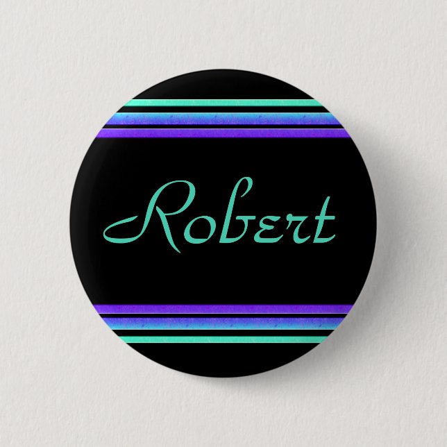 colourful lines 6 cm round badge (Front)