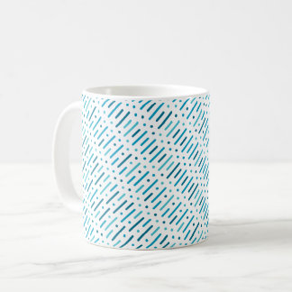 Colourful Lines and Dots Pattern Coffee Mug