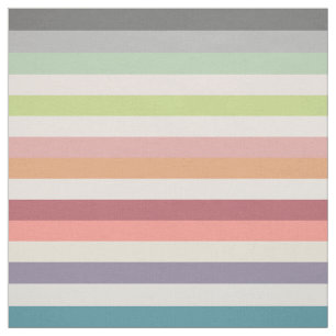 Colourful LInes   Matching Floral Pattern Fabric