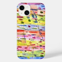 Colourful Lines Watercolor Abstract