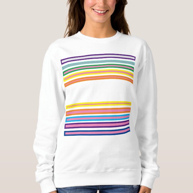 Colourful Lining Top Quality Sweat-shirt for women (Front)