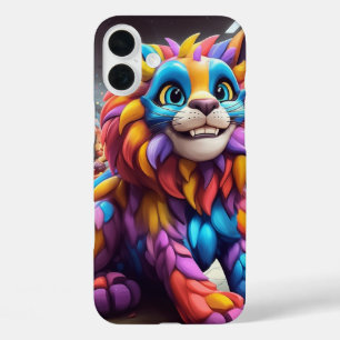 Colourful Lion iPhone 16 Plus Case