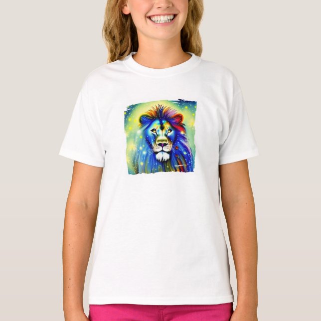 Colourful lion  T-Shirt (Front)