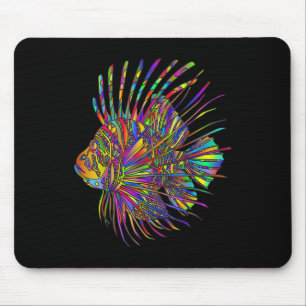 Colourful Lionfish Lion Fish Mouse Pad