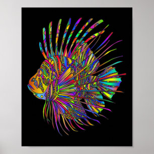 Colourful Lionfish Lion Fish Poster