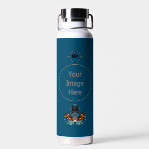 Colourful Lionfish Monogram Water Bottle
