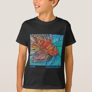 Colourful Lionfish "Stained Glass" Style Art! T-Shirt
