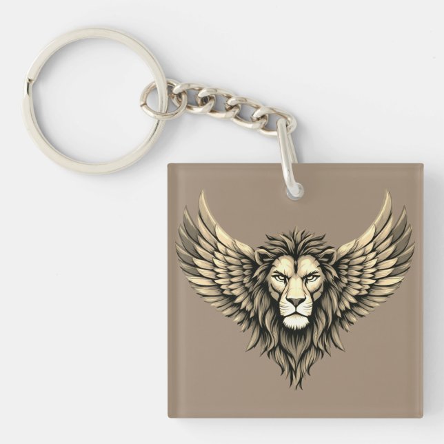 Colourful Lionheart Key Ring (Front)